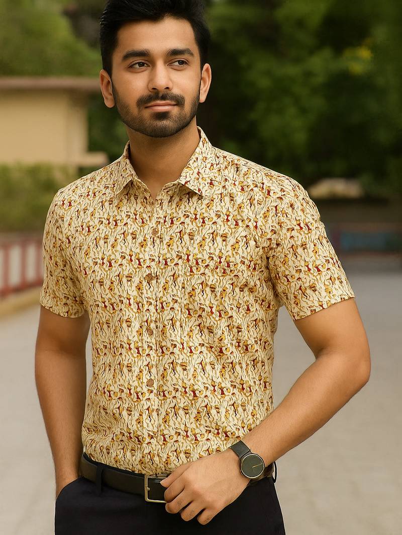 Dancing Print Shirt For Men's