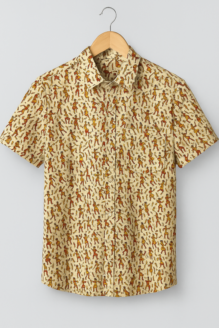 Dancing Print Shirt For Men's