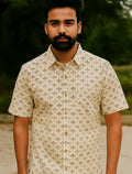 Flower Print Shirt For Men's