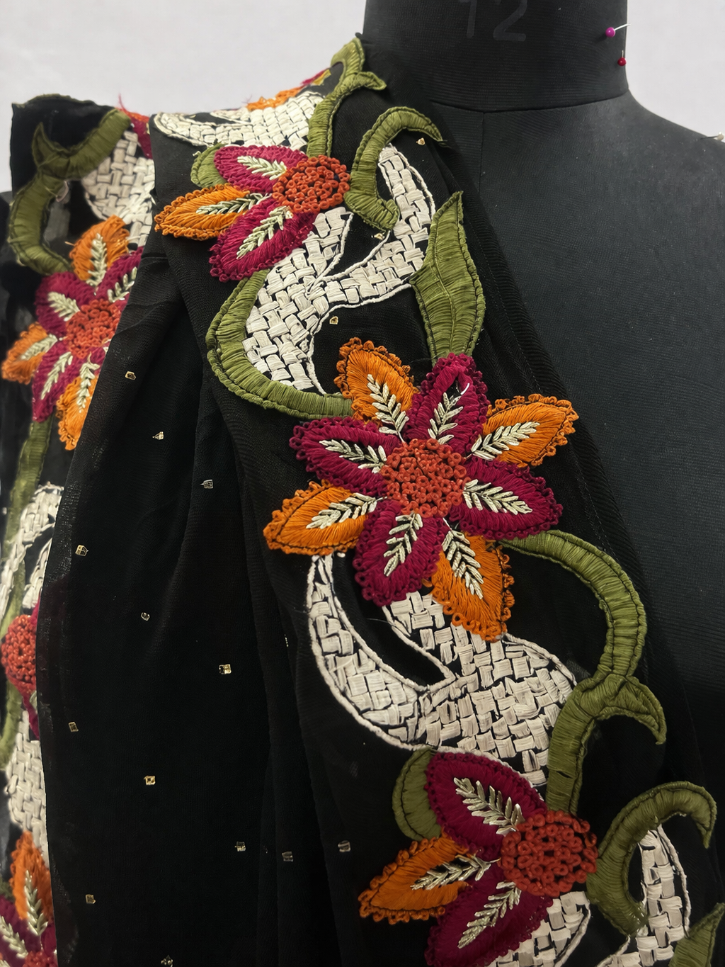 Georgette Cutwork Embroidered Dupatta