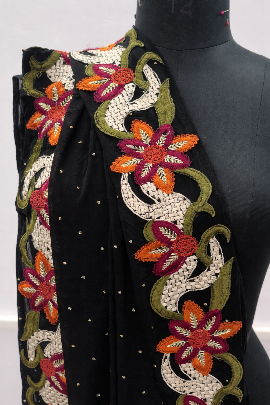 Georgette Cutwork Embroidered Dupatta
