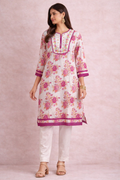 Floral Printed Cotton Kurta