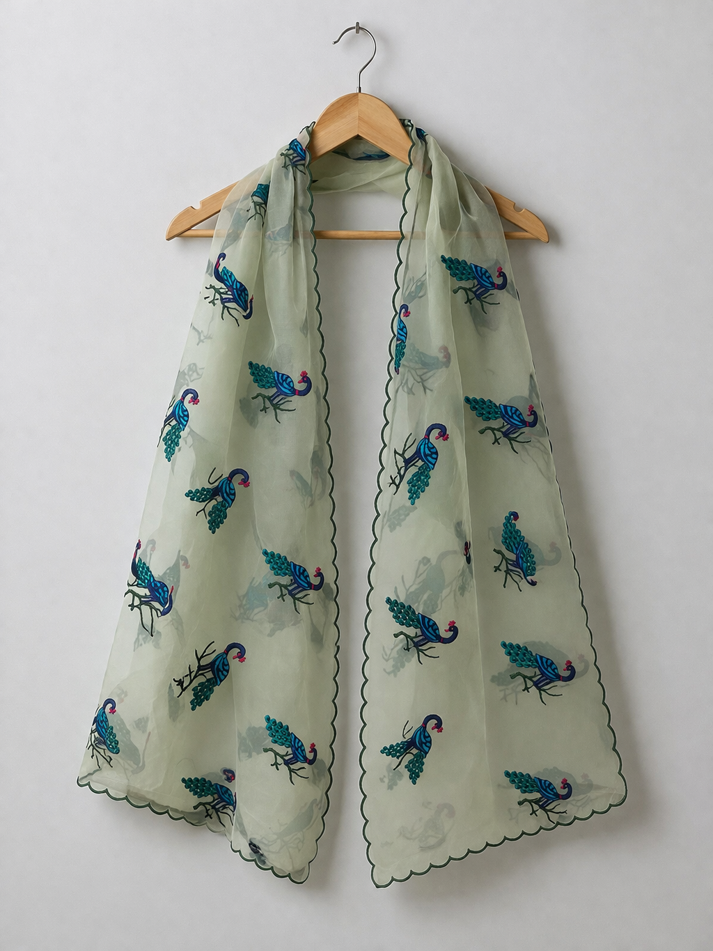 Organza embroidered Dupatta
