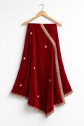 Red Velvet Gota Dupatta