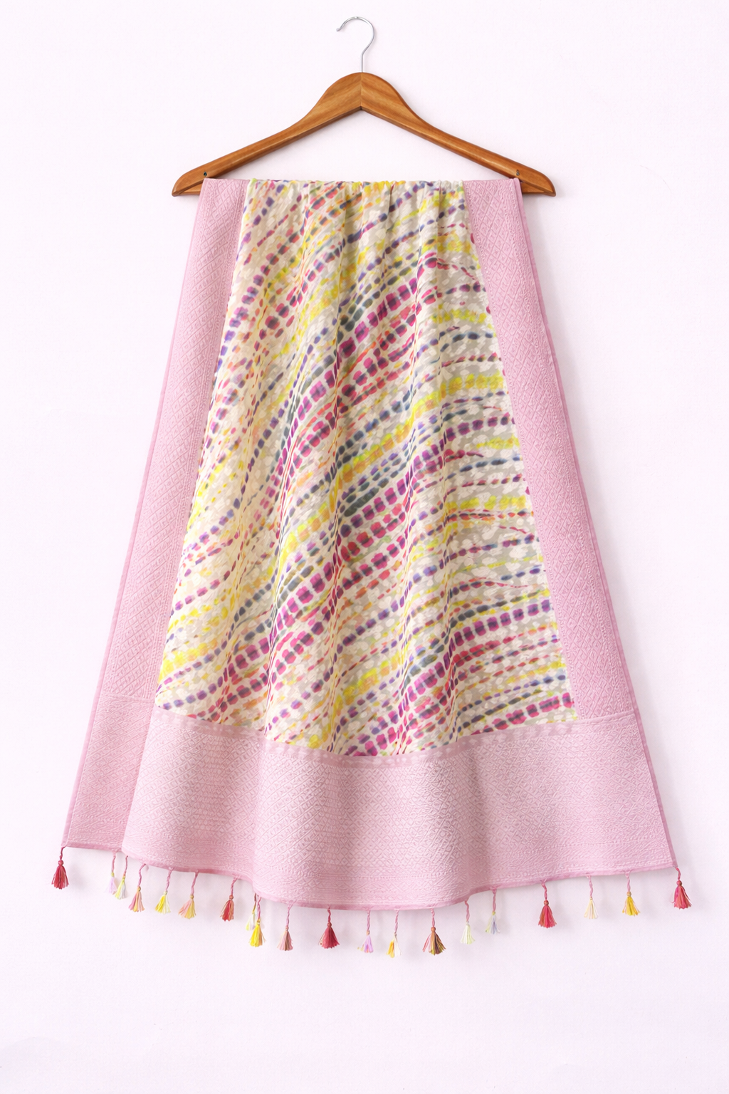 Pink Banarasi Dupatta