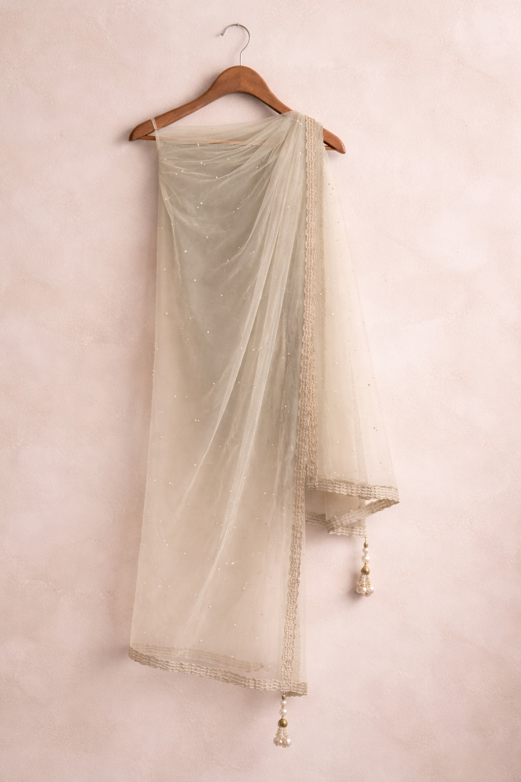 Pearl Net Dupatta