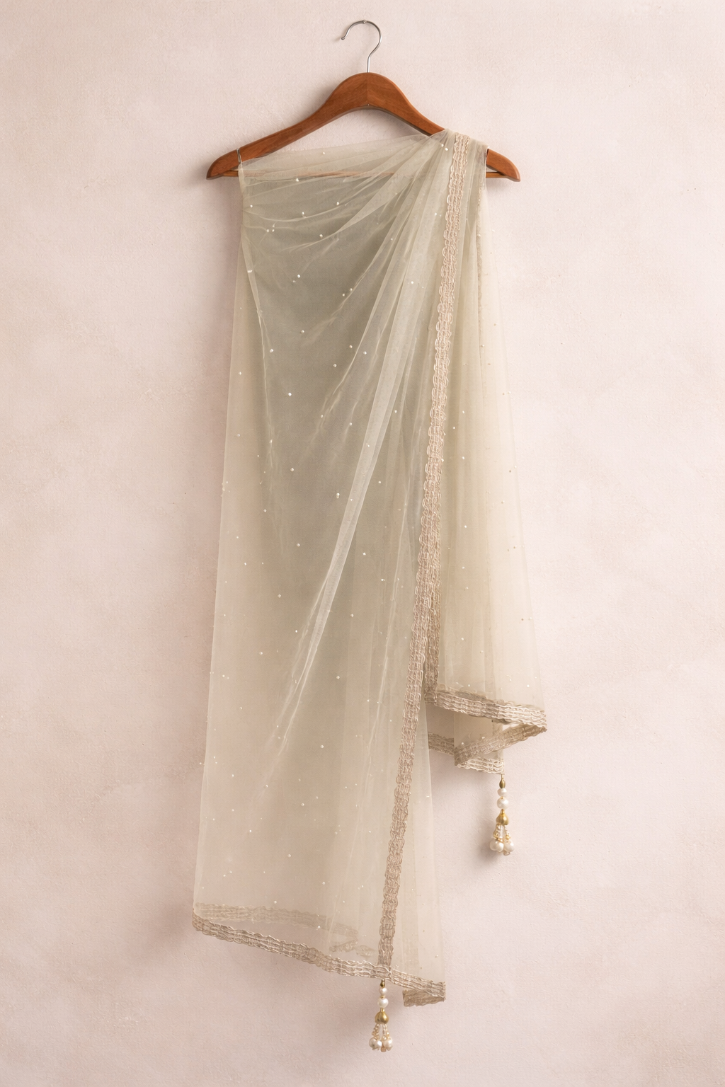 Pearl Net Dupatta