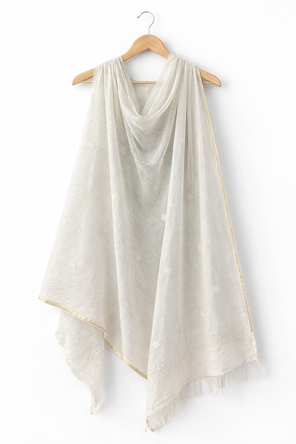 Chikan Cotton Dupatta