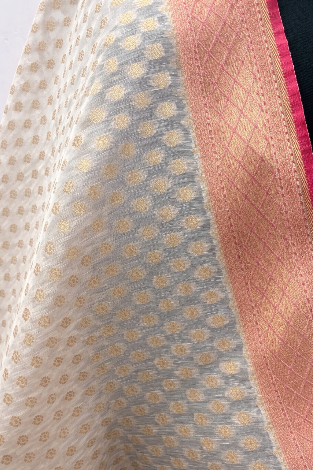 Beige-Orange Dupatta