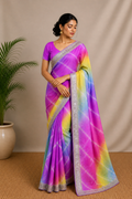 Lehariya Saree With Blouse