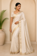 Pure Maheshwari Saree With Blouse