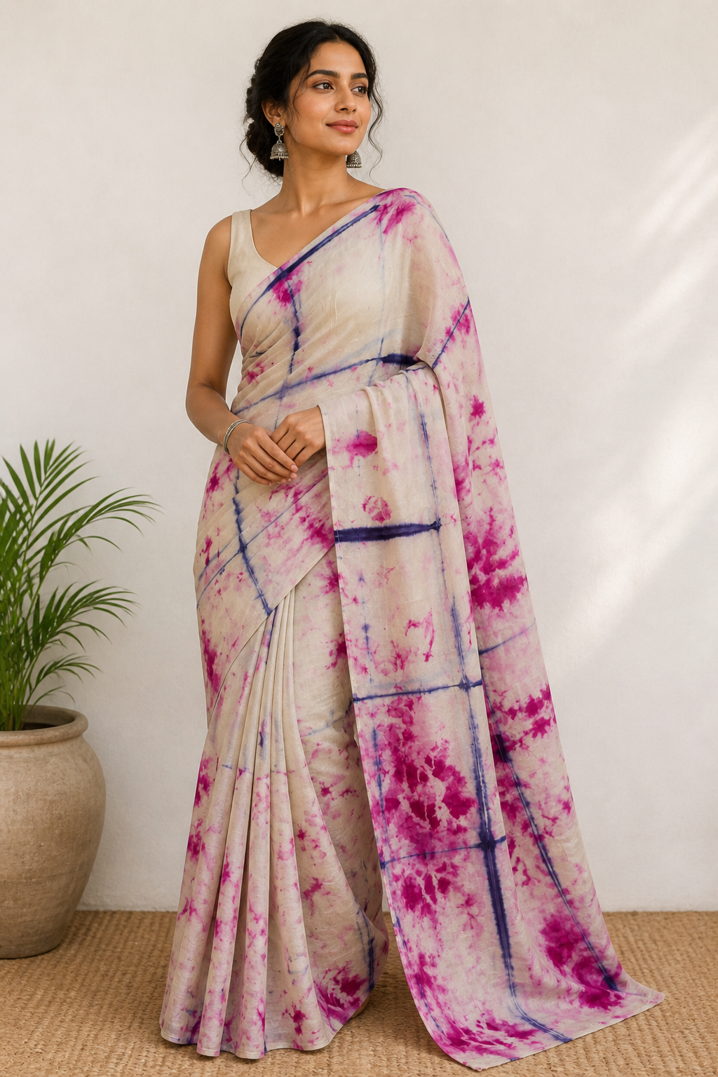 Multicolor Tie Dye Saree