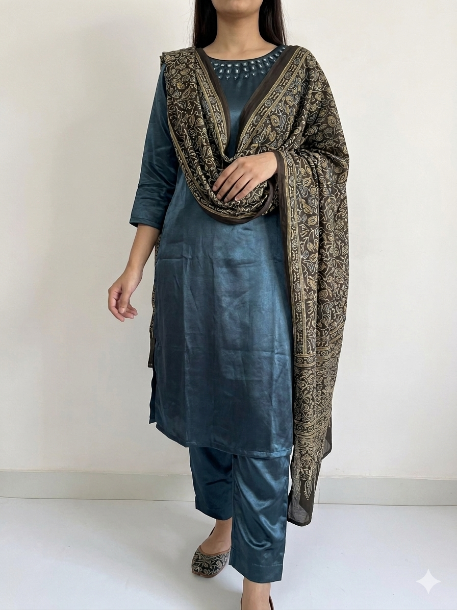 Mirror work suit set