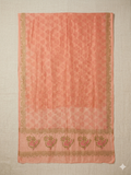 Orange Block Printed Dupatta