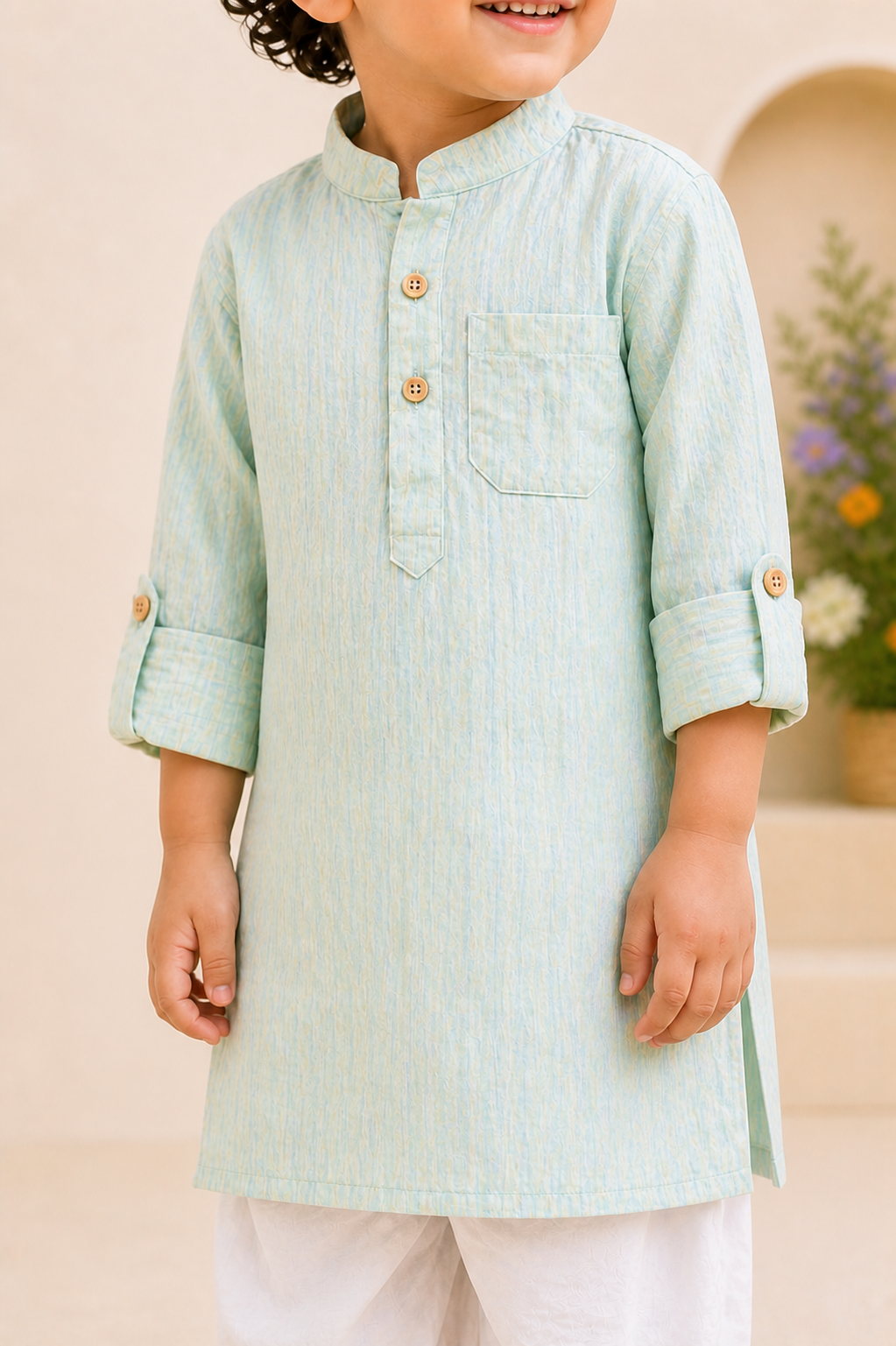 Blush Green Kurta Pyjama Set