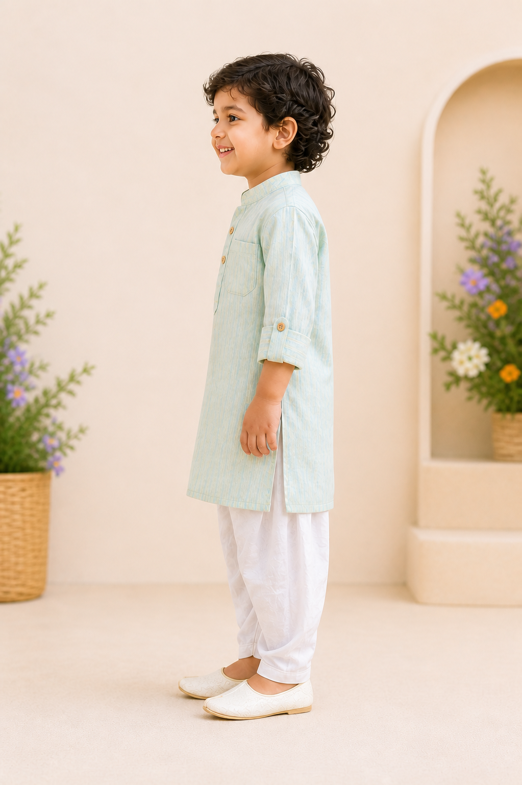Blush Green Kurta Pyjama Set