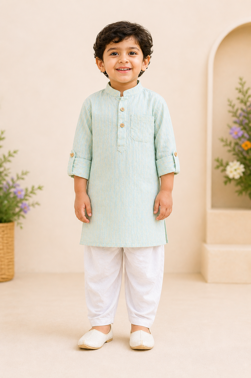 Blush Green Kurta Pyjama Set