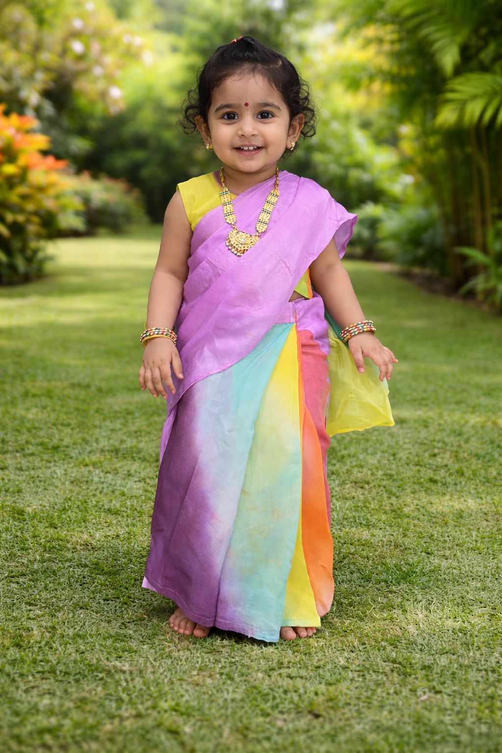 Rainbow Breeze Kids Saree