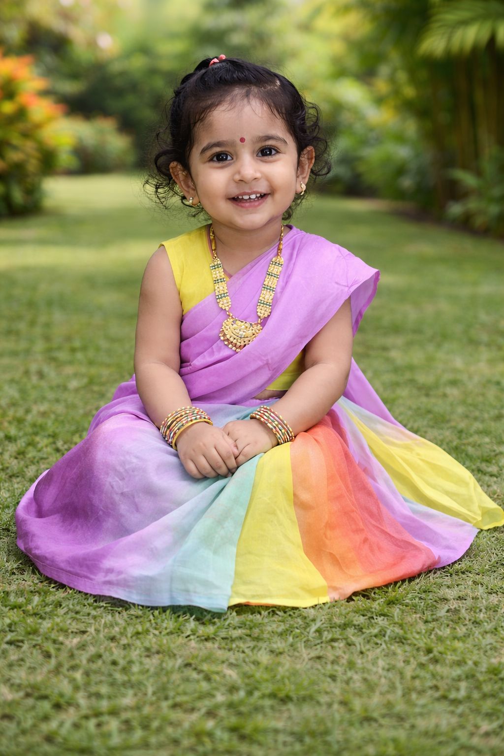 Rainbow Breeze Kids Saree