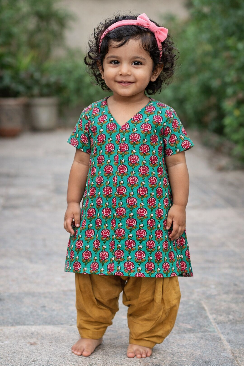 Block Printed Kurta & Pyjama Set