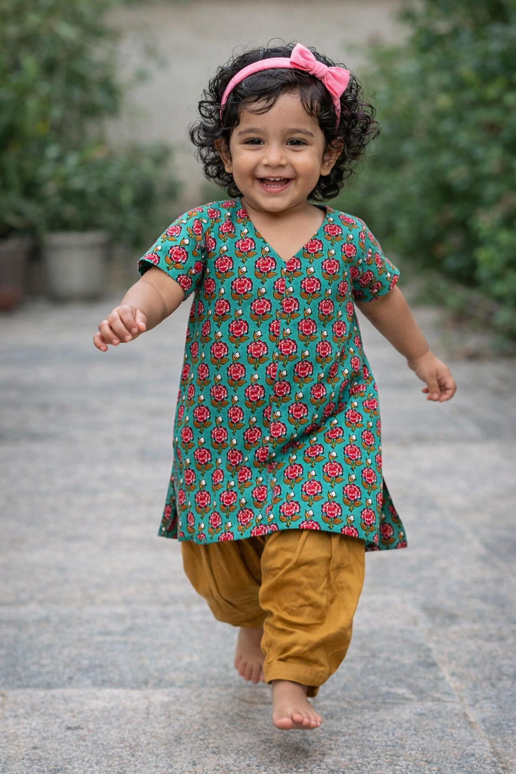 Block Printed Kurta & Pyjama Set