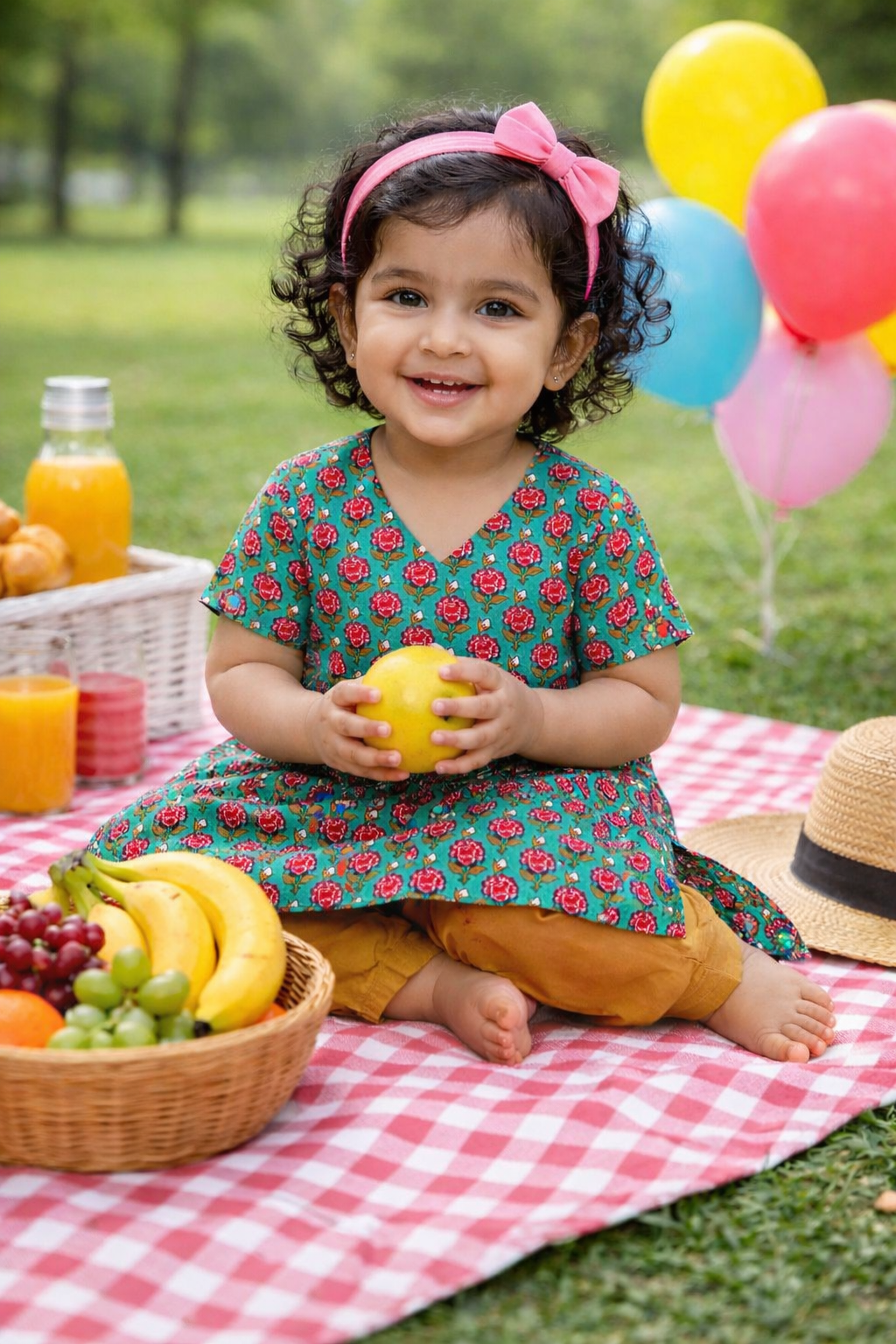Block Printed Kurta & Pyjama Set