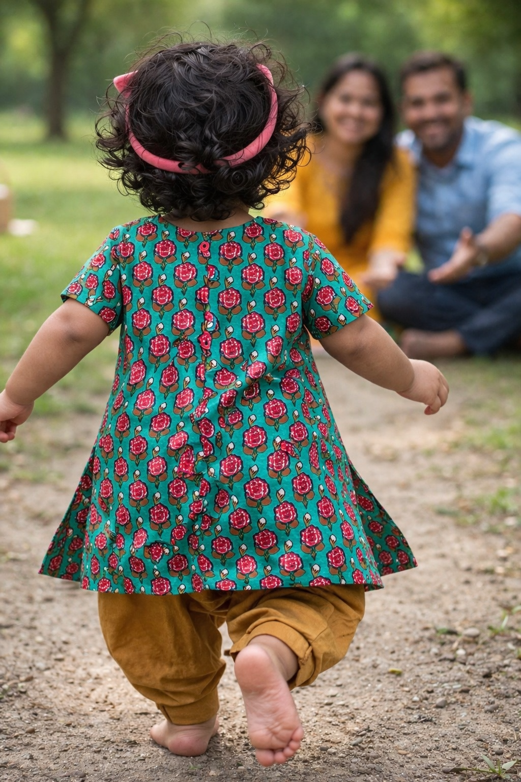 Block Printed Kurta & Pyjama Set