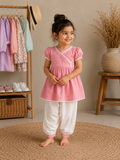 Pink Grace Kurta Dhoti Set