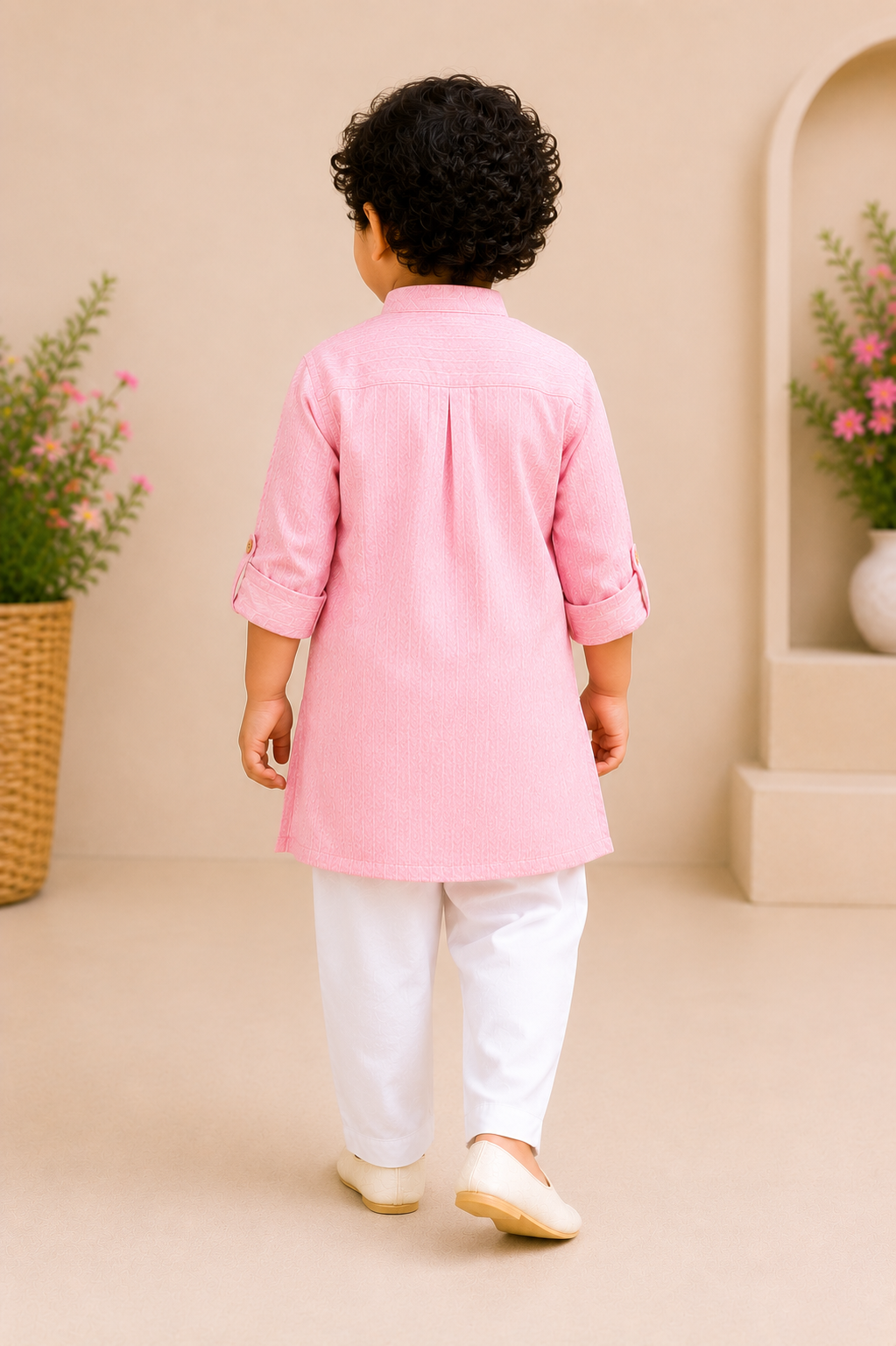 Blush Pink Kurta Pyjama Set