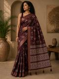 Saahi Printed Saree With Blouse